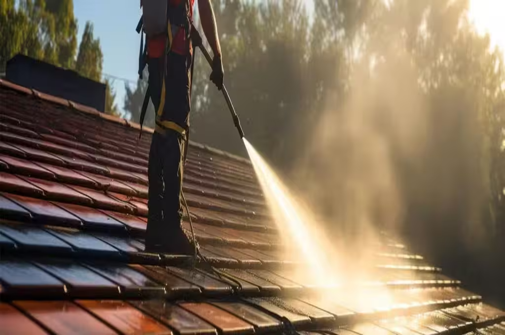 Roof soft wash